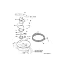 GE ZDT915SPJ0SS sump & filter assembly diagram