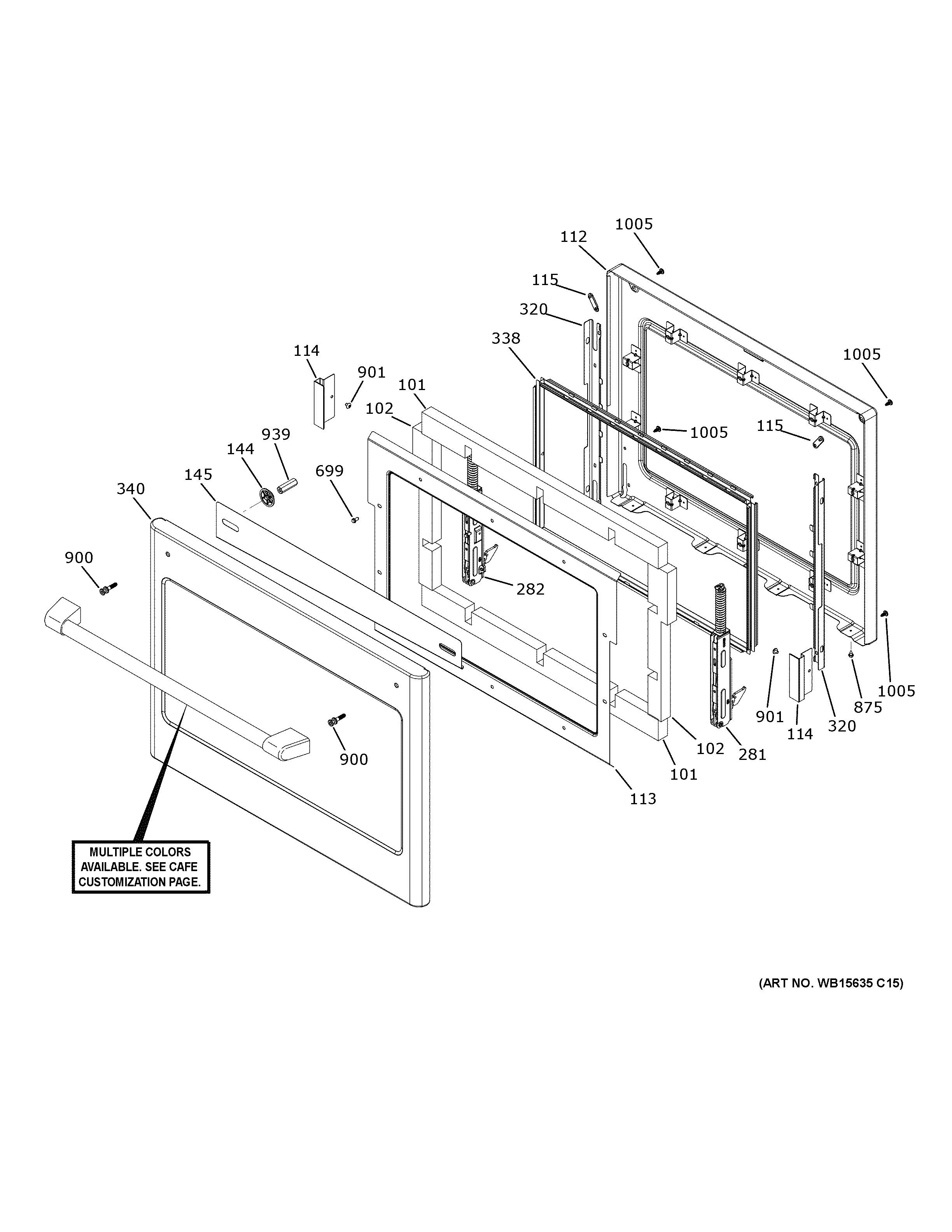 GE CTD90FP2N2S1 lower door diagram