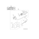 GE GTD72GBPN0DG gas valve & burner assembly diagram
