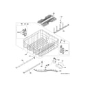 GE GDP645SYN8FS upper rack assembly diagram