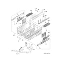GE CDT875P4N8W2 upper rack assembly diagram