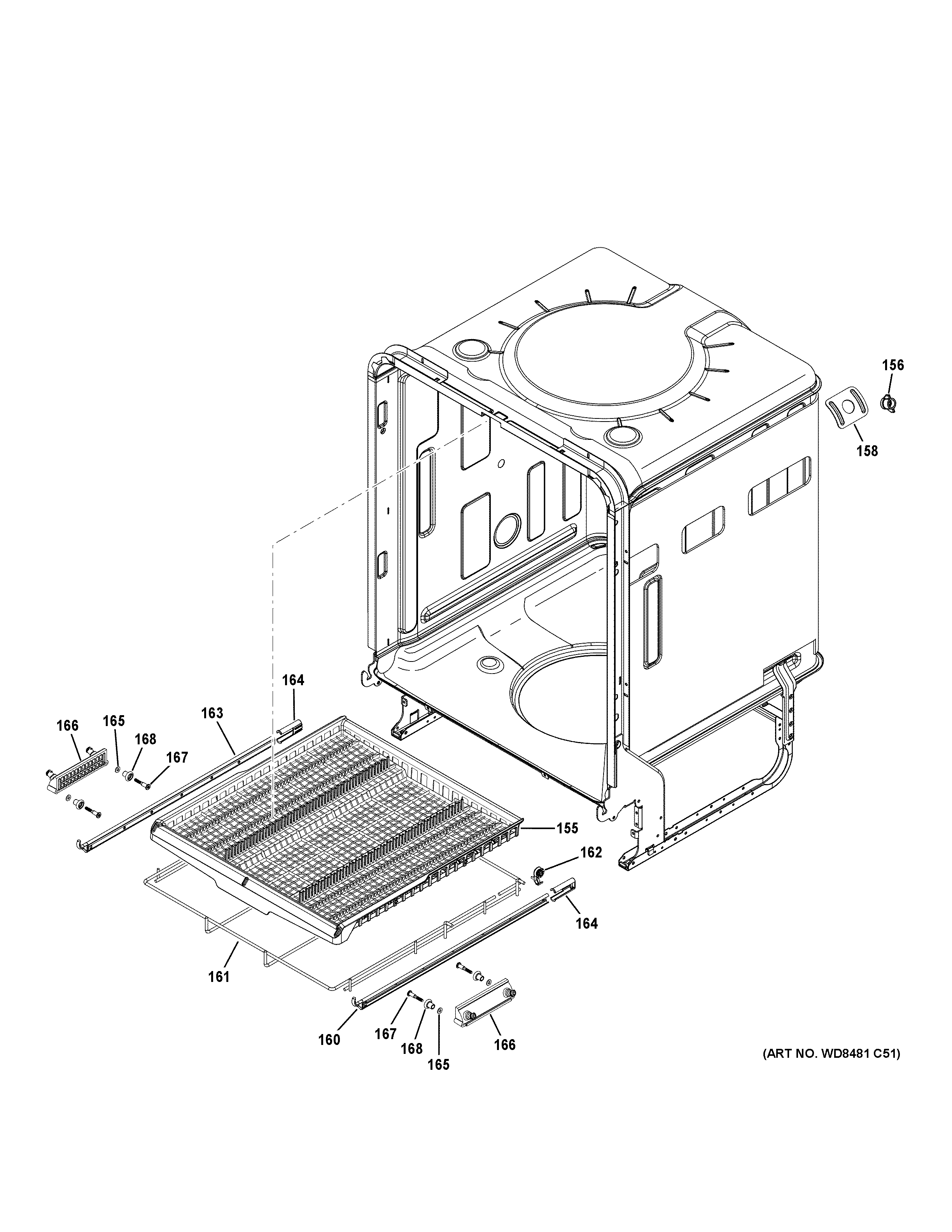 GE GDT695SSJ4SS body parts (2) diagram