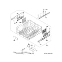 GE PDT715SYN3FS upper rack assembly diagram