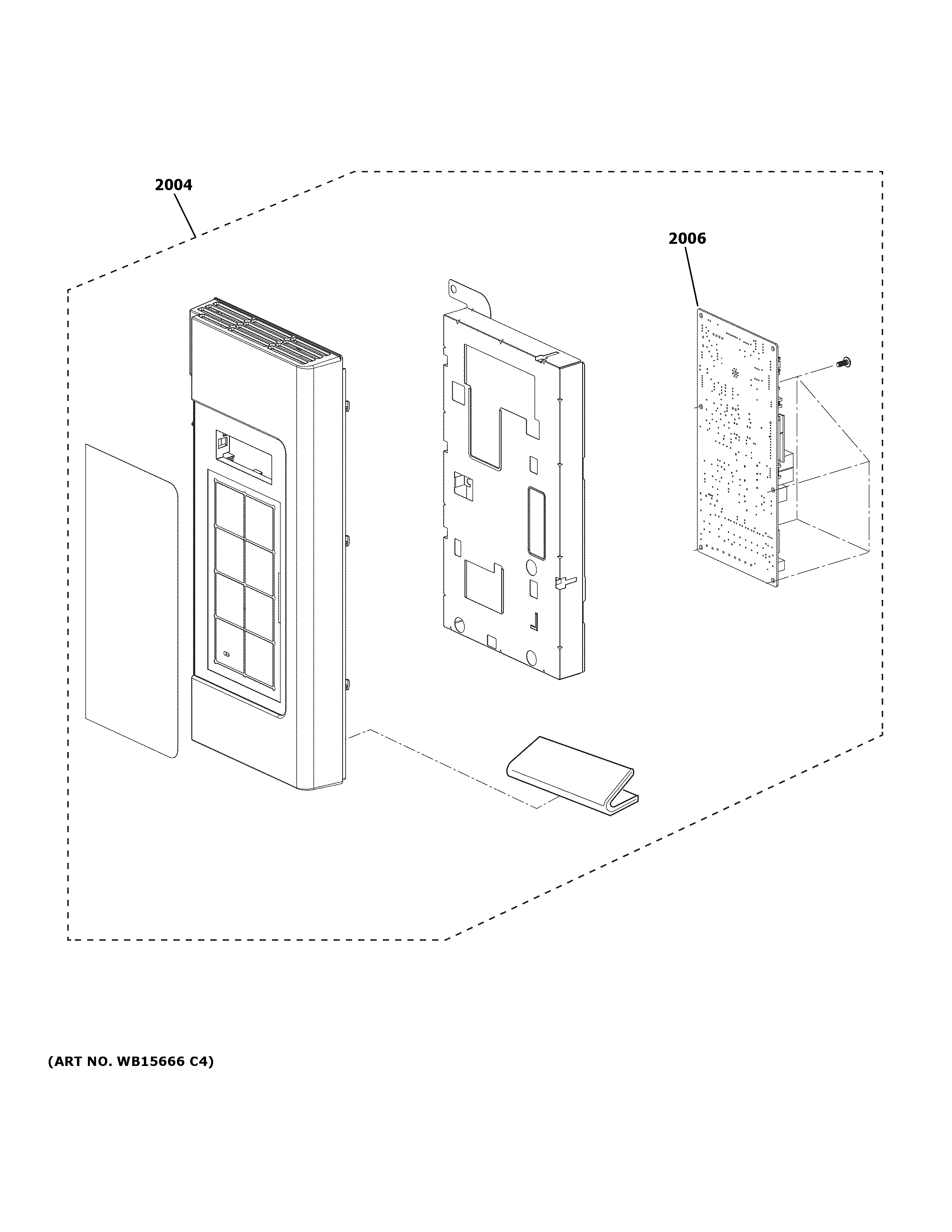 GE JVM3160DF8WW control parts diagram