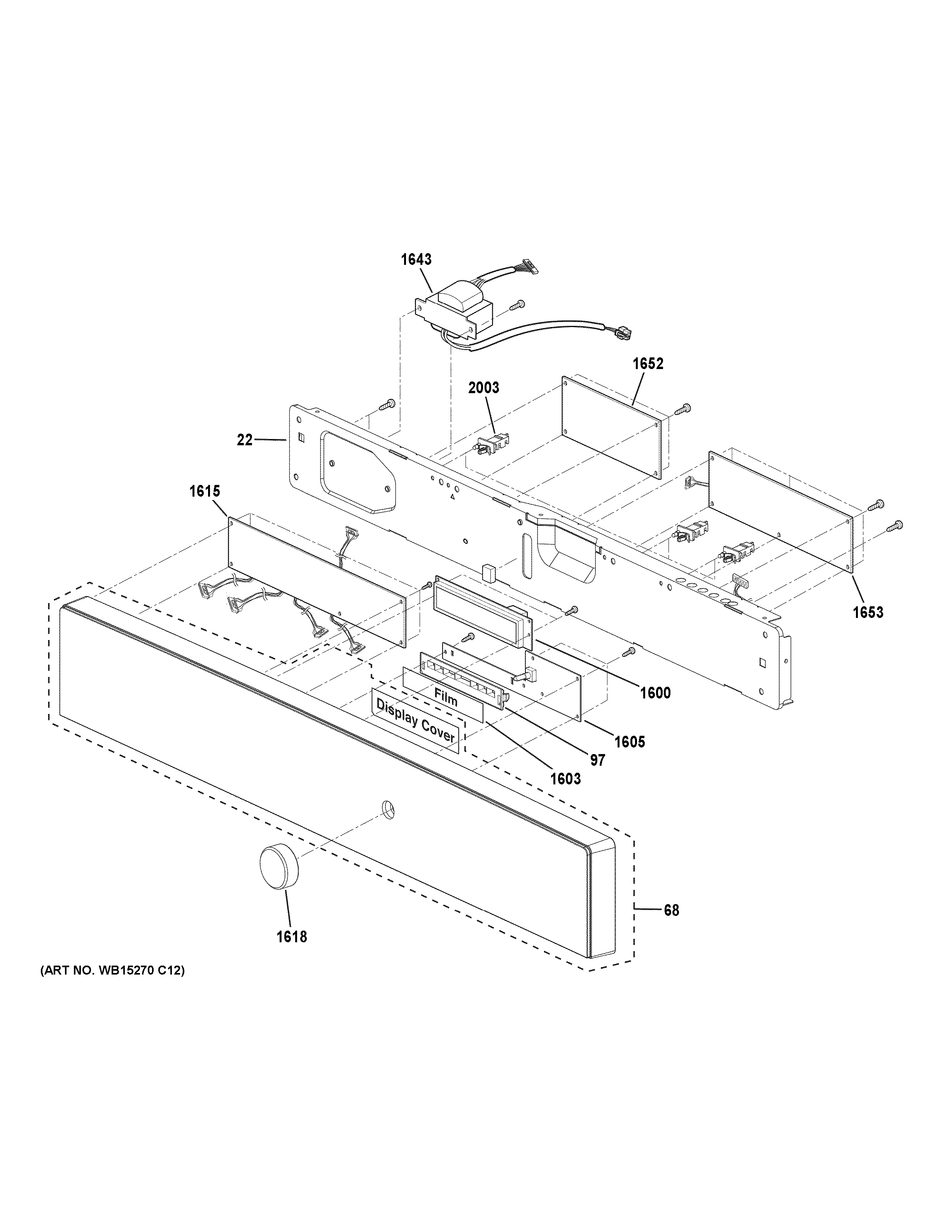 GE PSB9100SF2SS control parts diagram