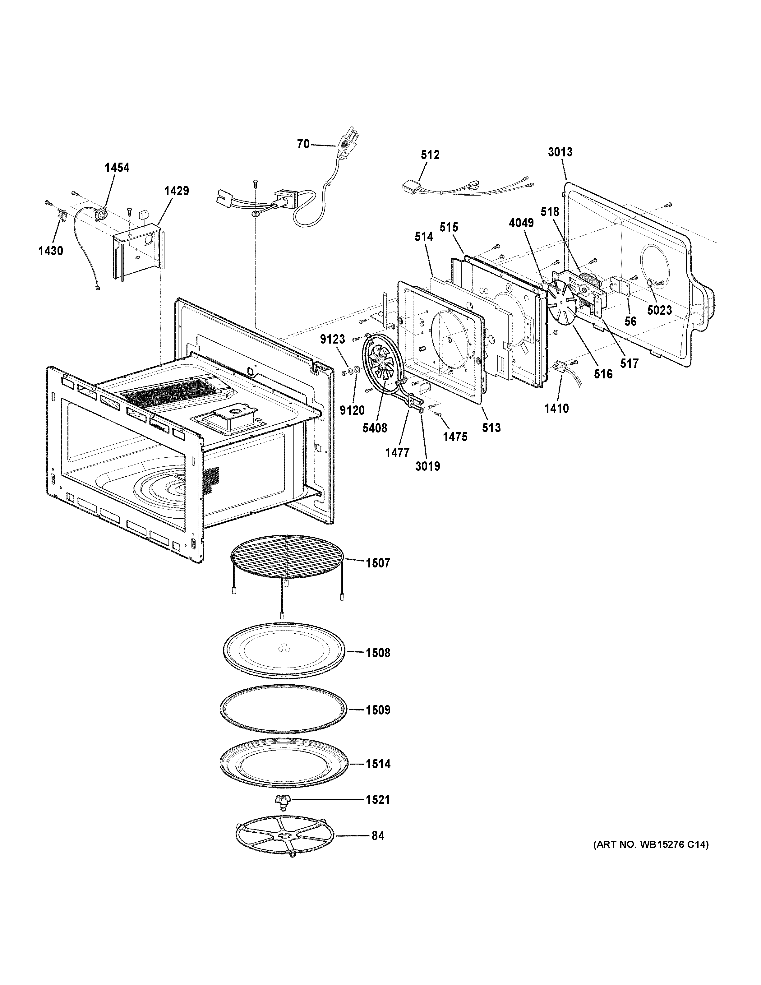 GE PSB9100SF2SS interior parts (1) diagram