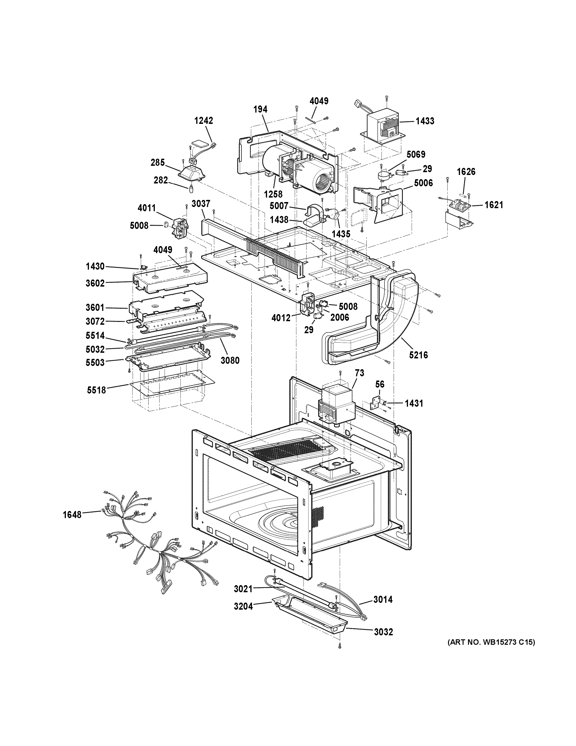 GE PSB9100SF2SS interior parts (2) diagram