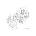 GE JB645FK9DS door diagram