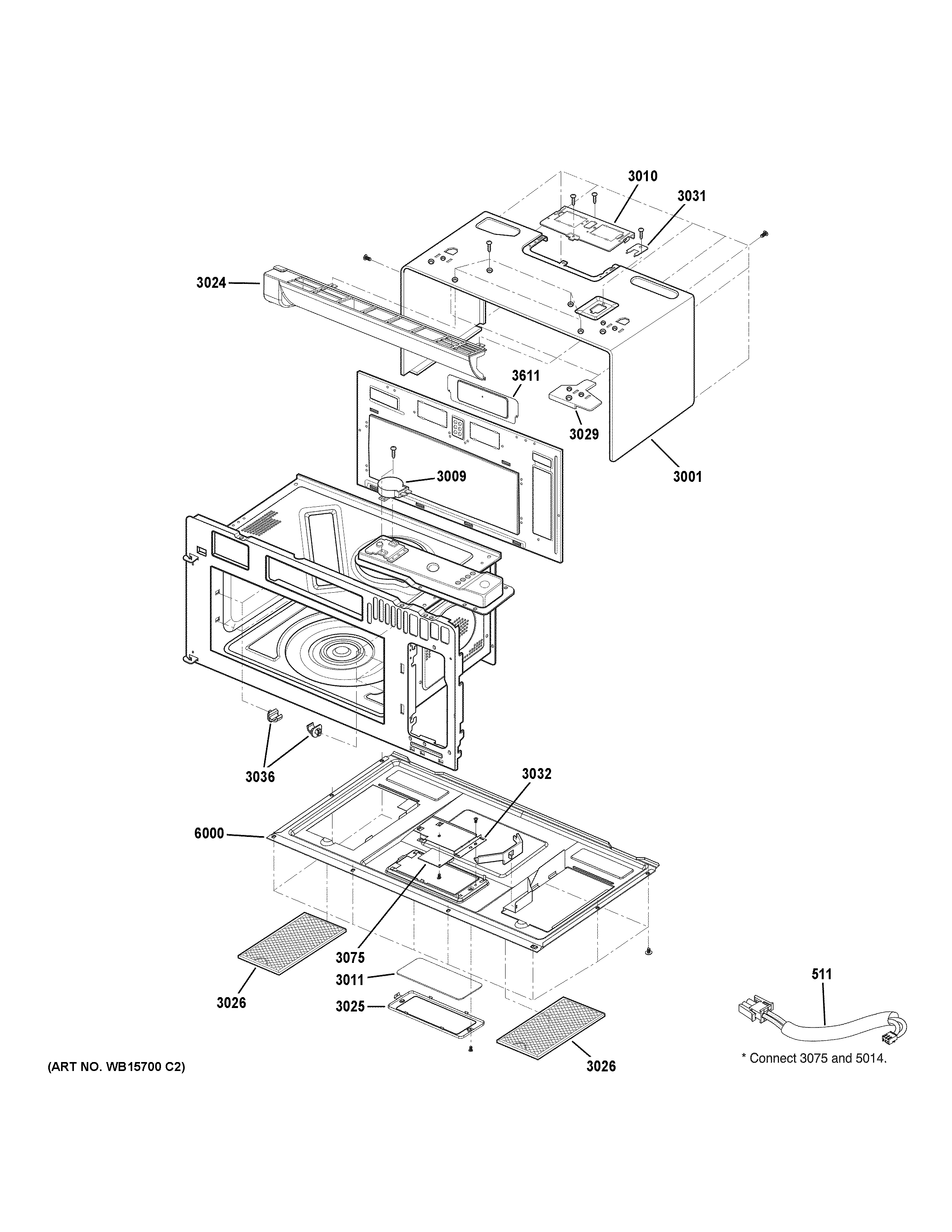 GE PVM9179ER1ES oven cavity parts diagram