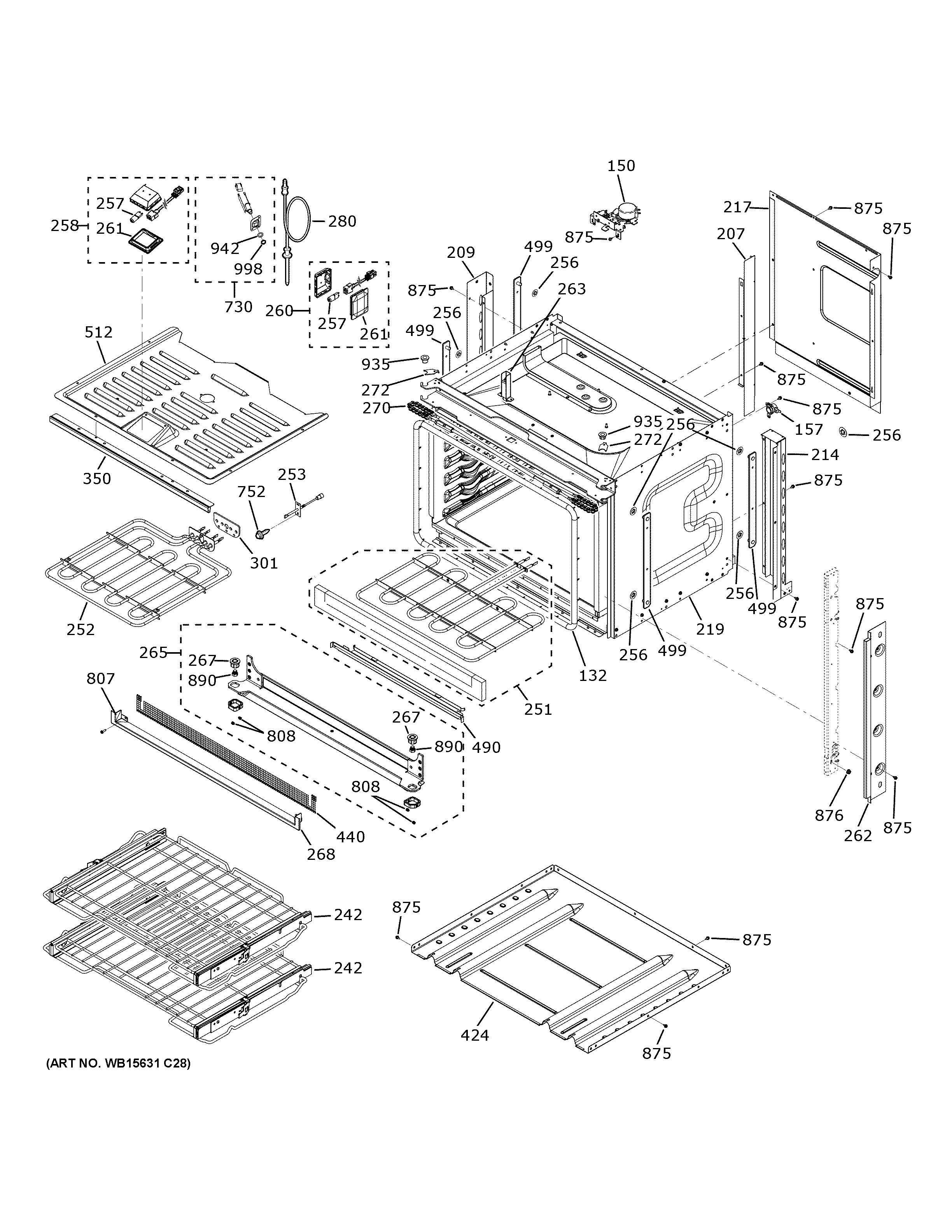GE CTS90FP3N2D1 body parts diagram