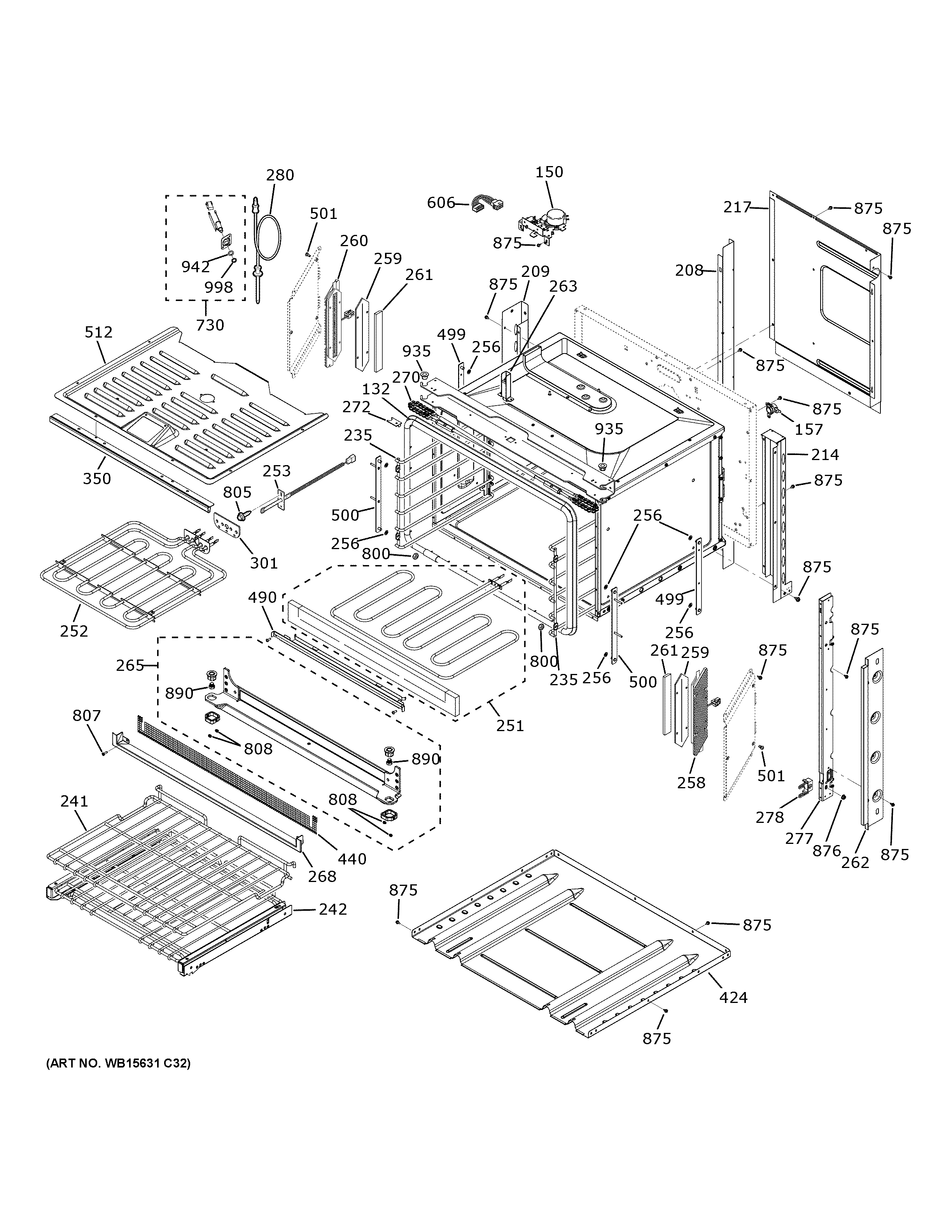 GE ZTSX1FPSN2SS body parts diagram