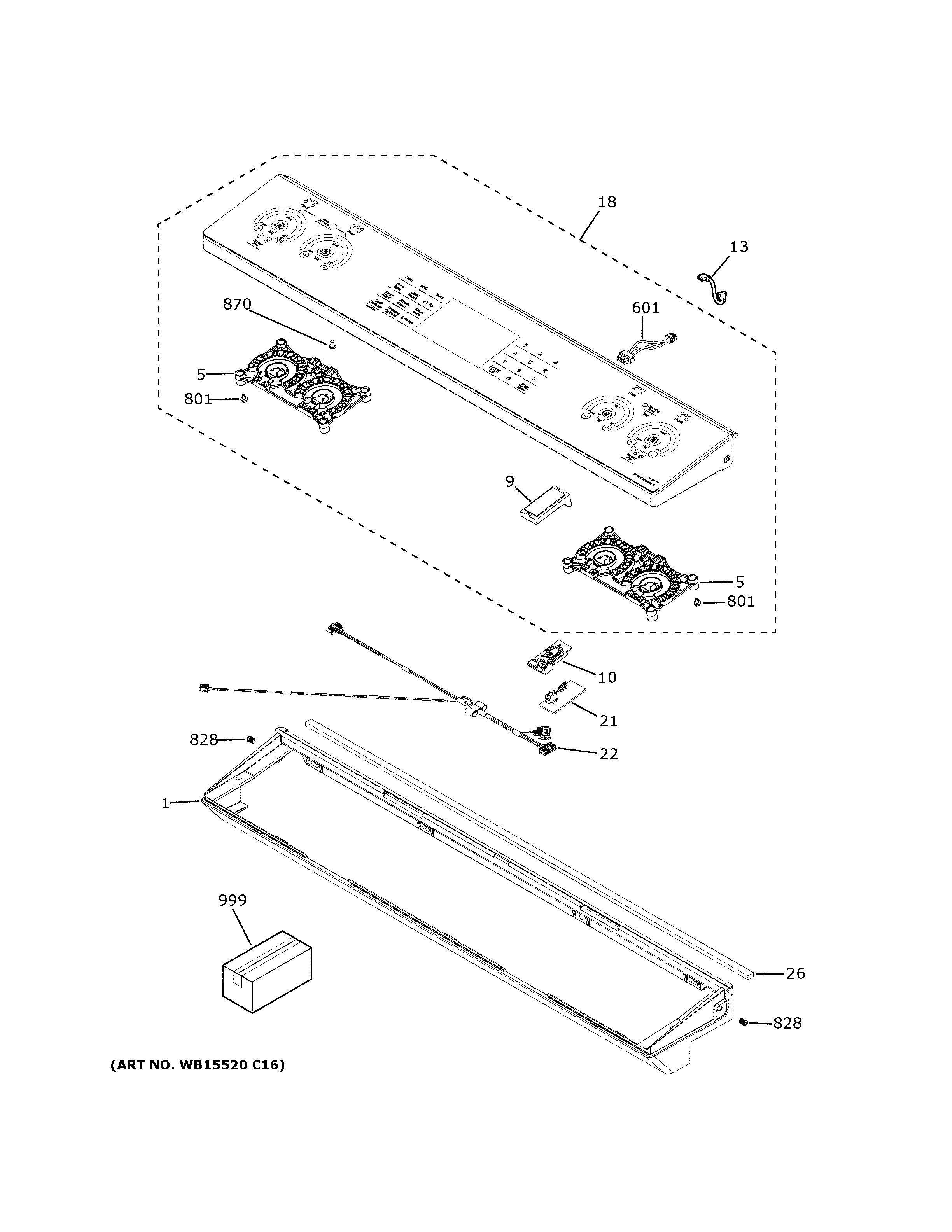 GE PSS93YP6FS control panel diagram