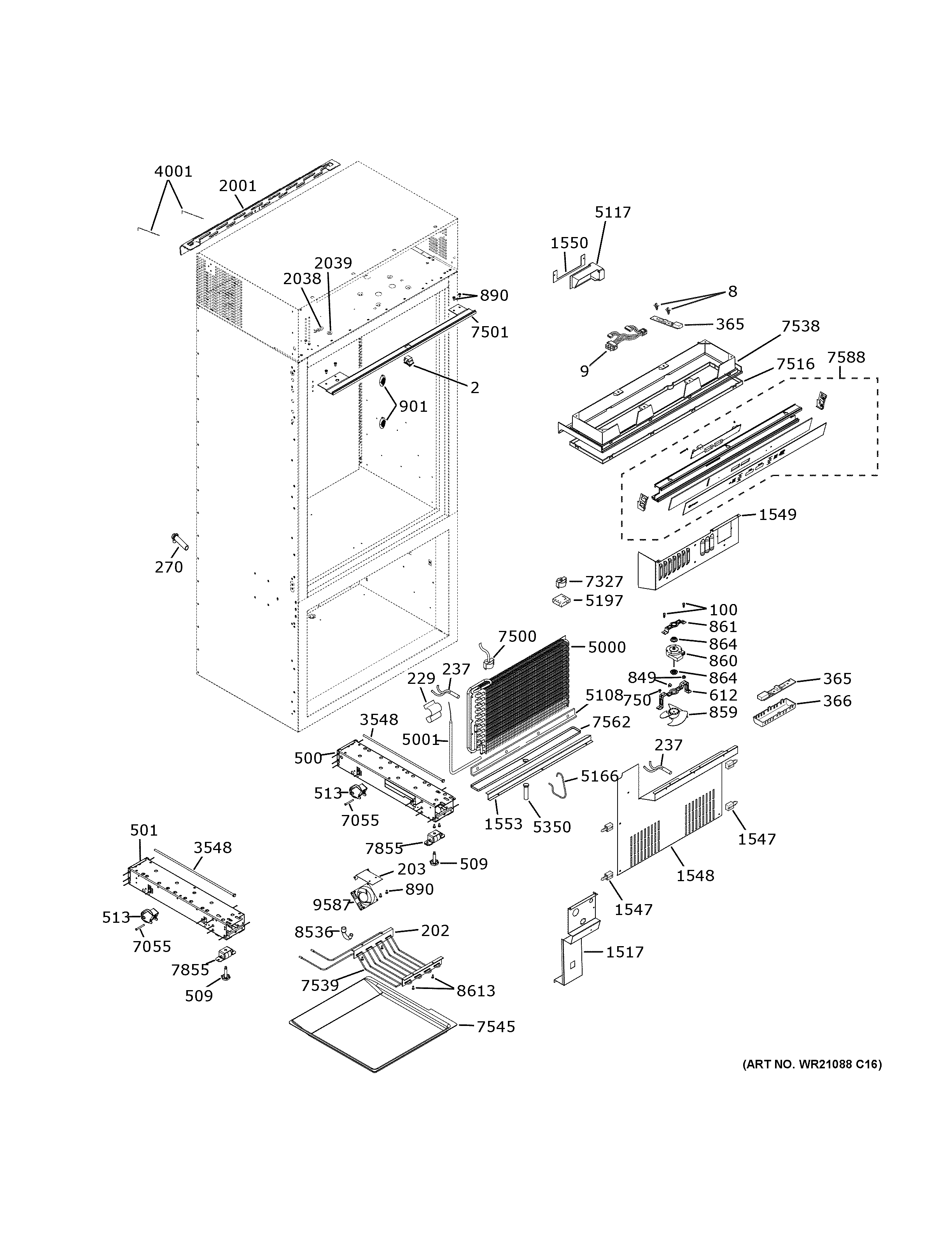 GE ZIC360NNHLH cabinet (1) diagram