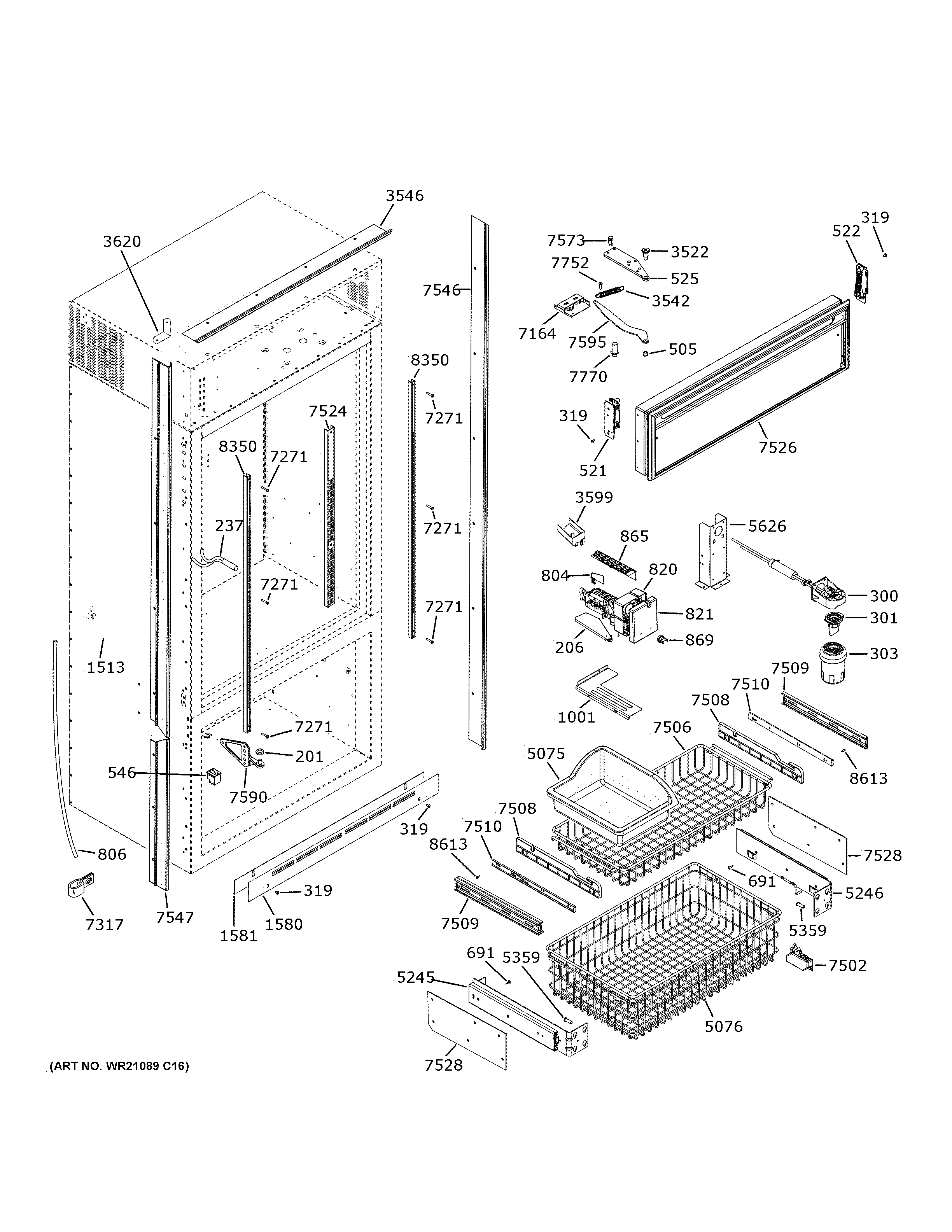 GE ZIC360NNHLH cabinet (2) diagram