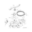 GE GDT665SMN8ES motor, sump & filter assembly diagram