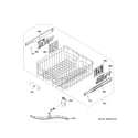 GE DDT700SGN8WW upper rack assembly diagram