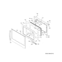 GE PTD700RSN2SS upper door diagram