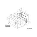 GE CTD90DP3N2D1 lower door diagram