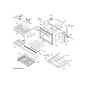 GE CTD90DP3N2D1 lower oven diagram