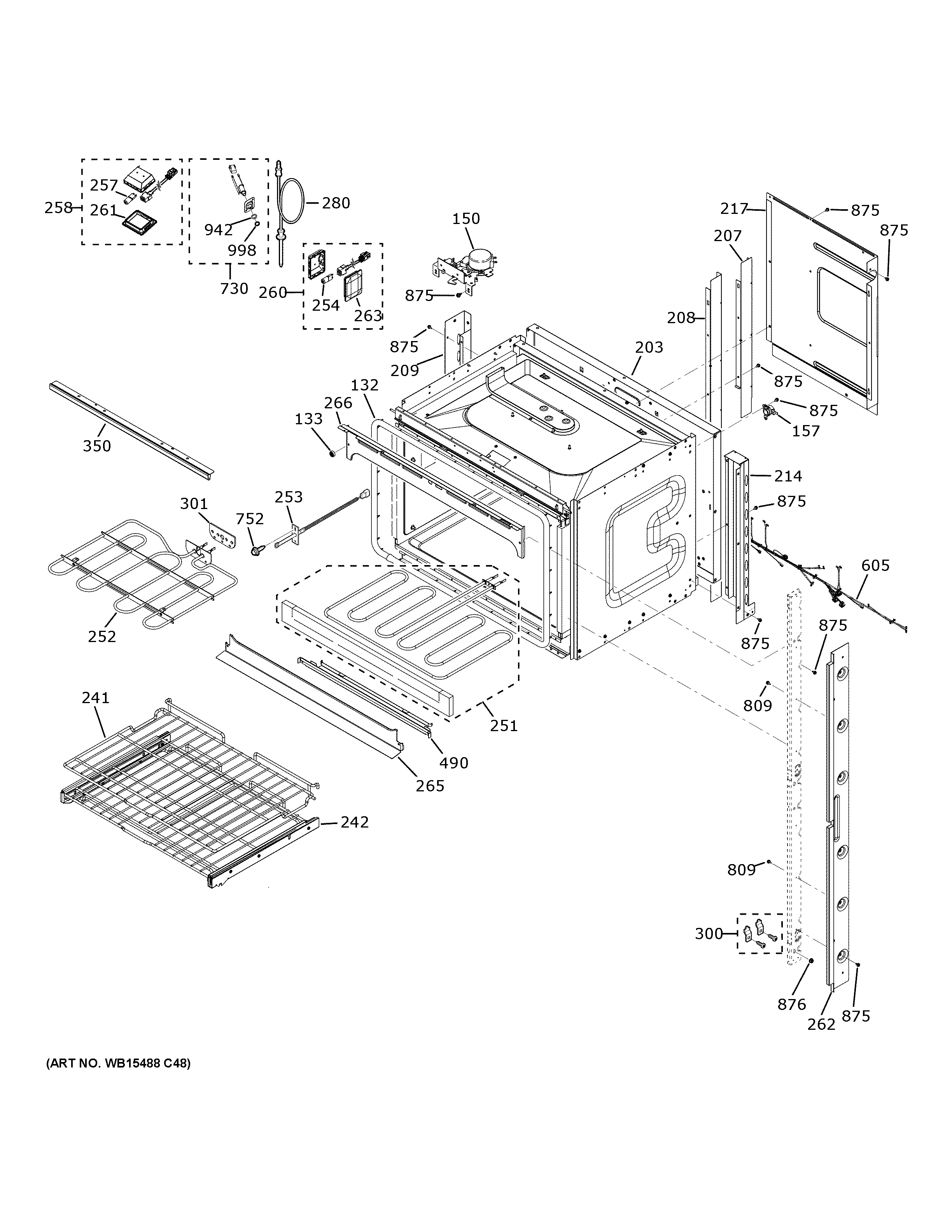 GE JTD5000SN3SS upper oven diagram