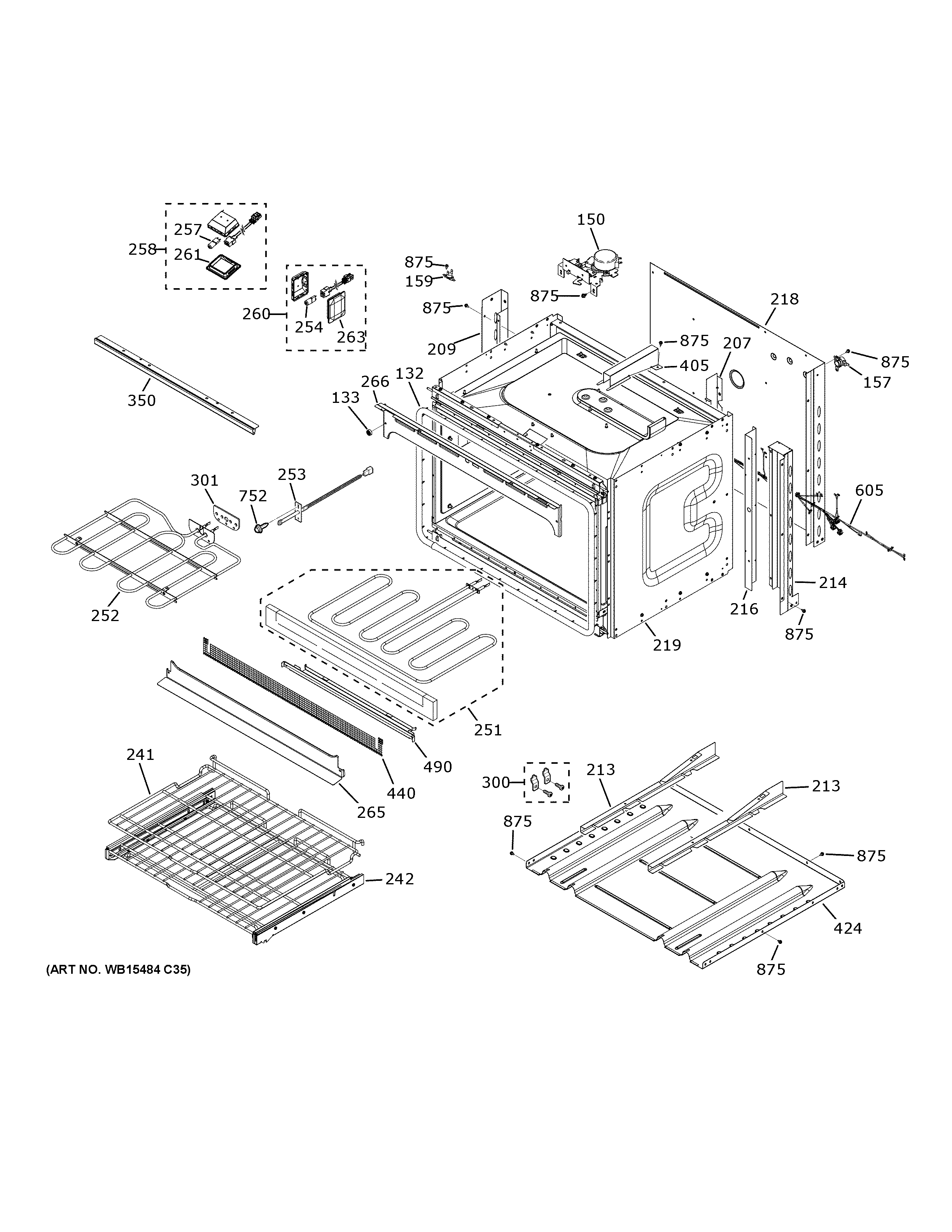 GE JTD5000SN3SS lower oven diagram