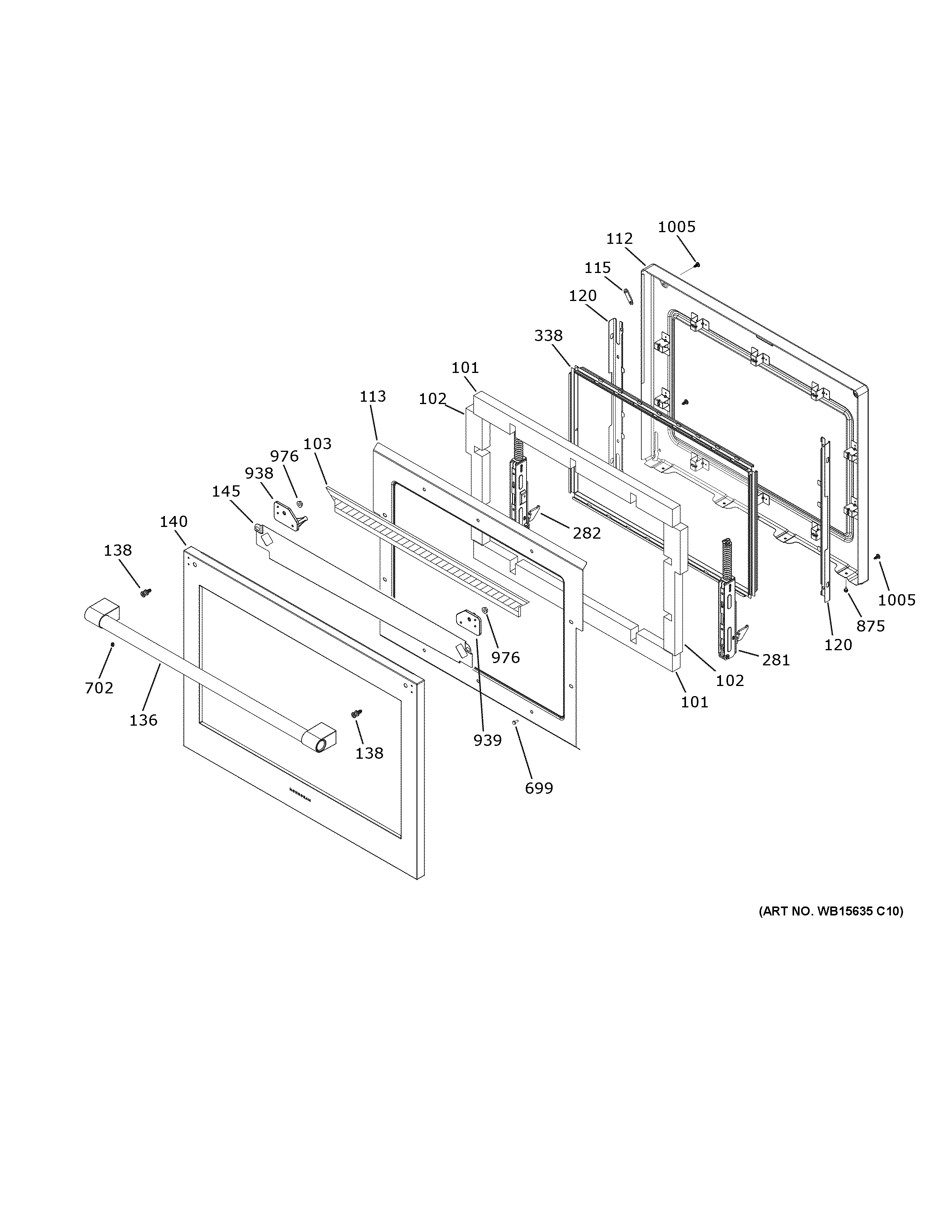 GE ZTD90DPSN2SS lower door diagram