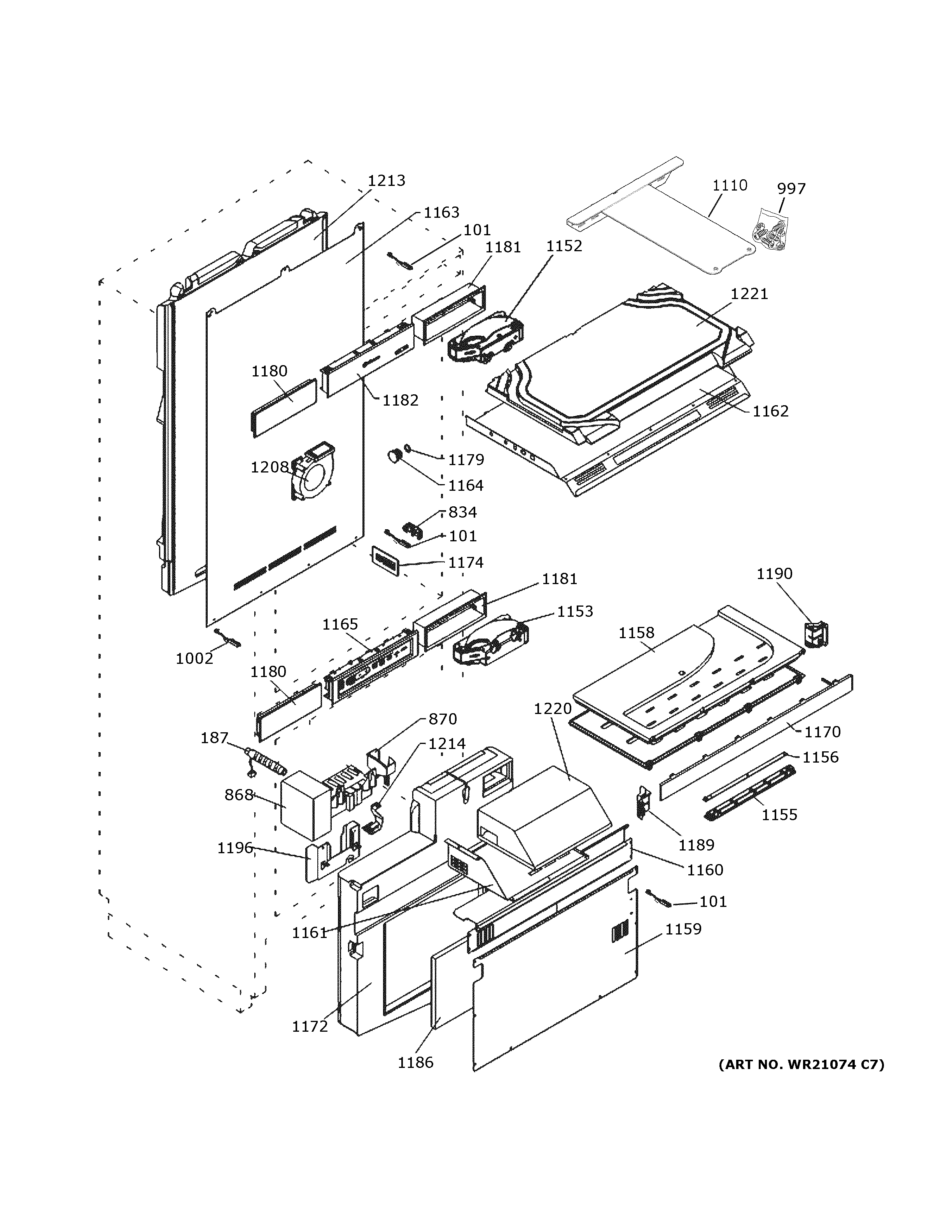 GE ZIC30GNNCII cabinet diagram