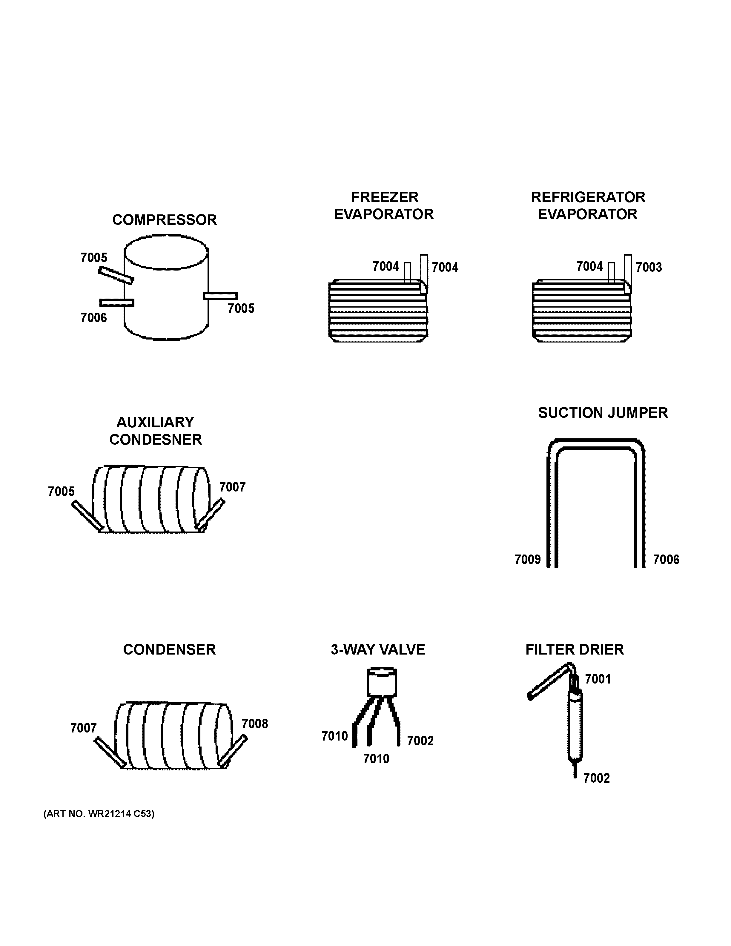 GE ZWE23PSNDSS lokring connectors diagram