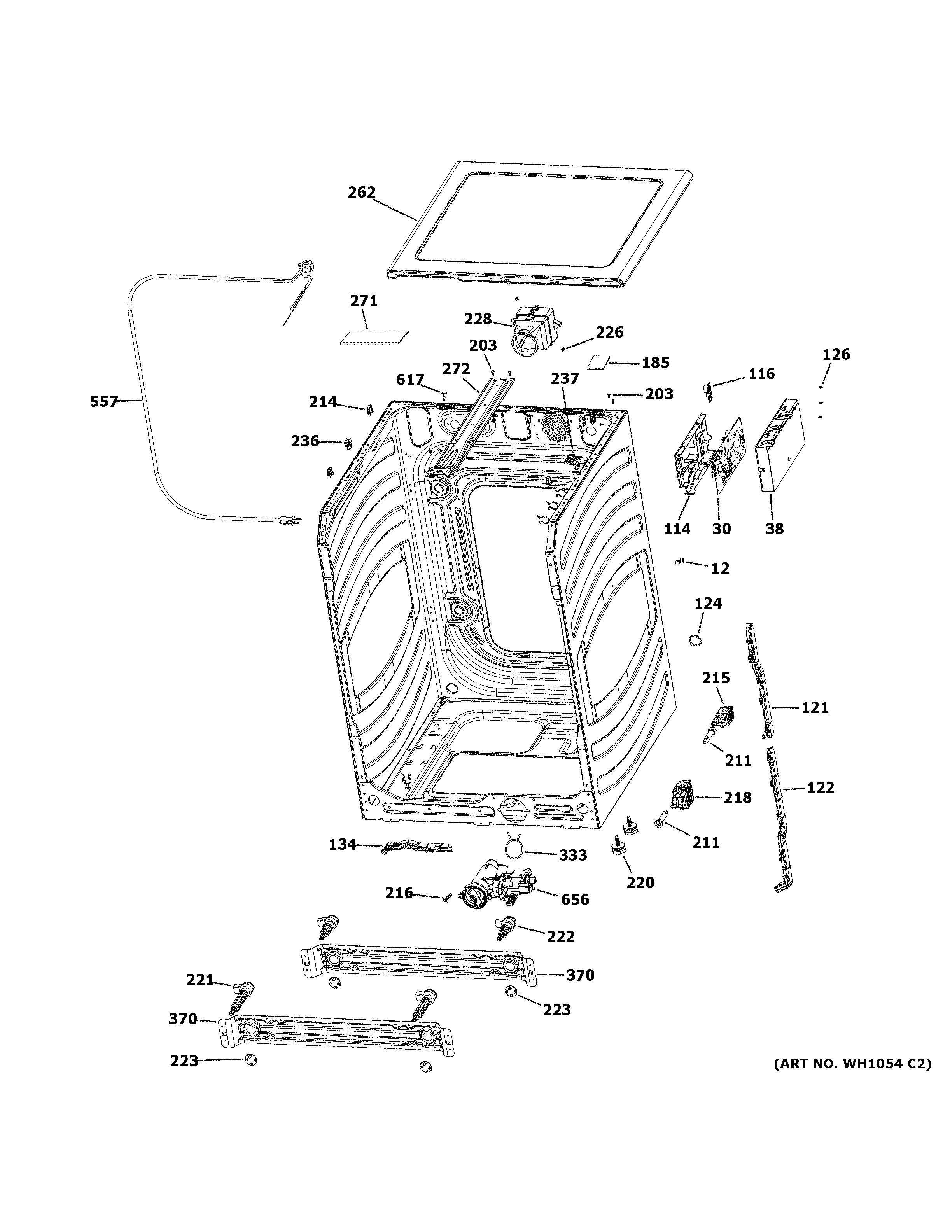 GE GFW650SPN4SN cabinet (1) diagram