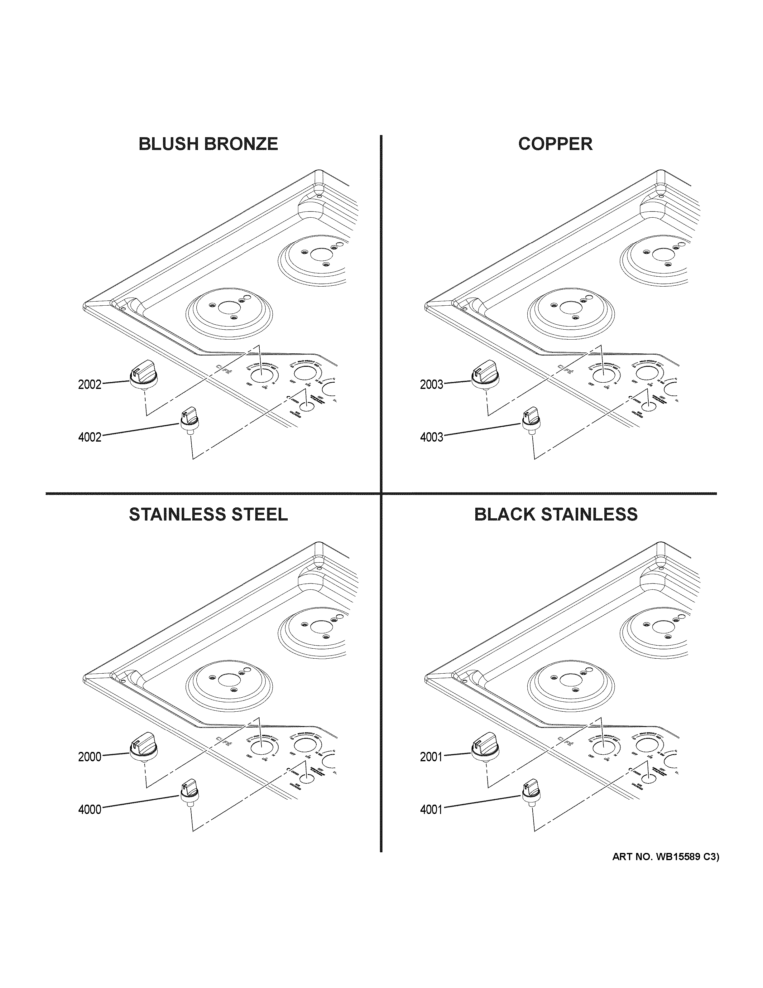 GE CGP95362M1S1 cafe customization diagram