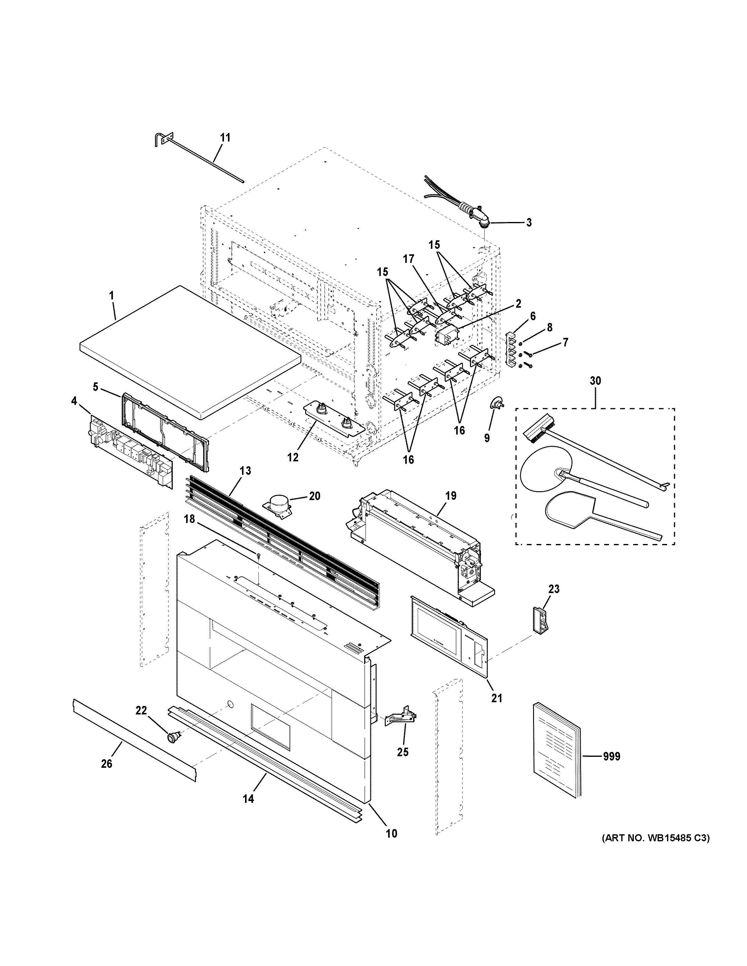 GE ZEP30FR1SS oven parts diagram