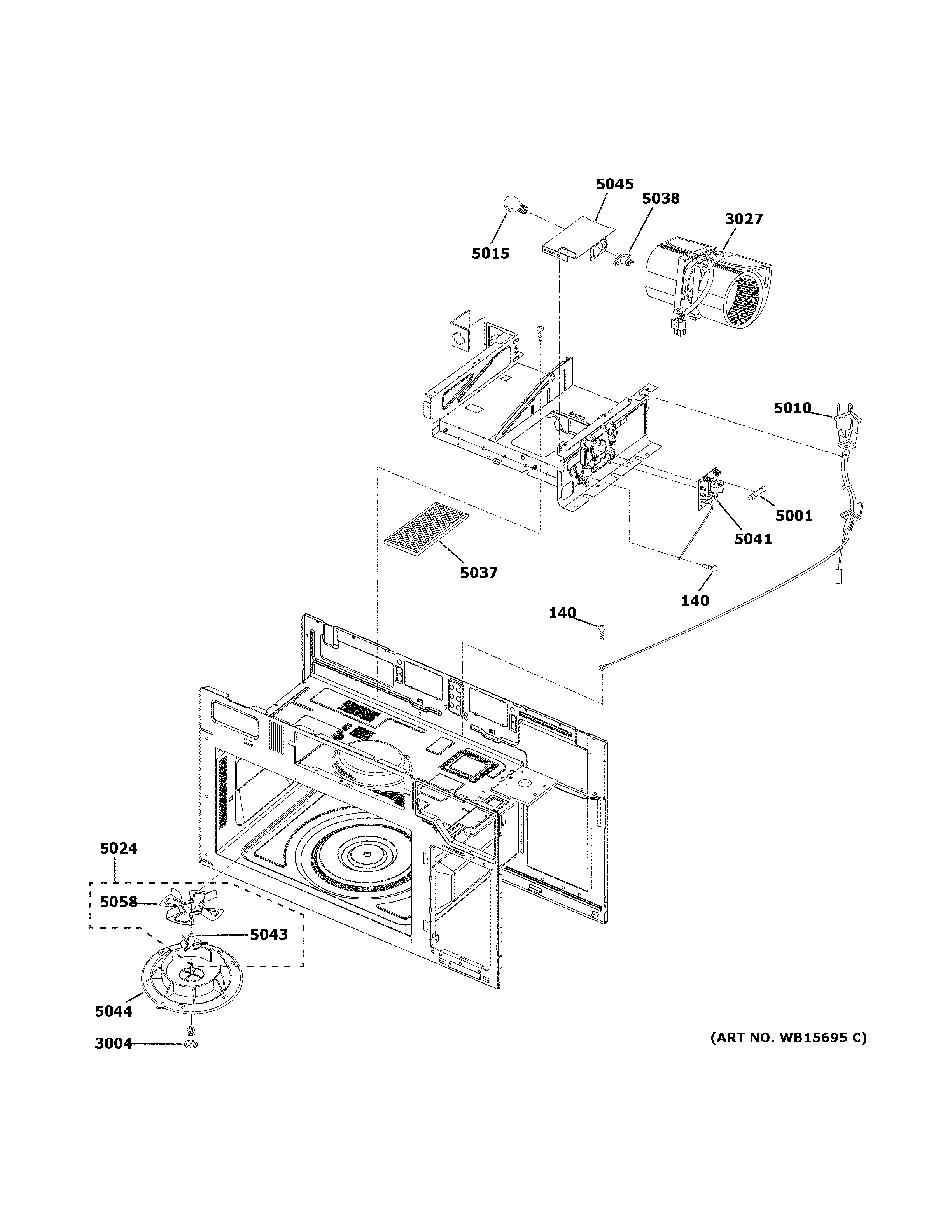 Hotpoint RVM5160MP8SA interior parts (2) diagram