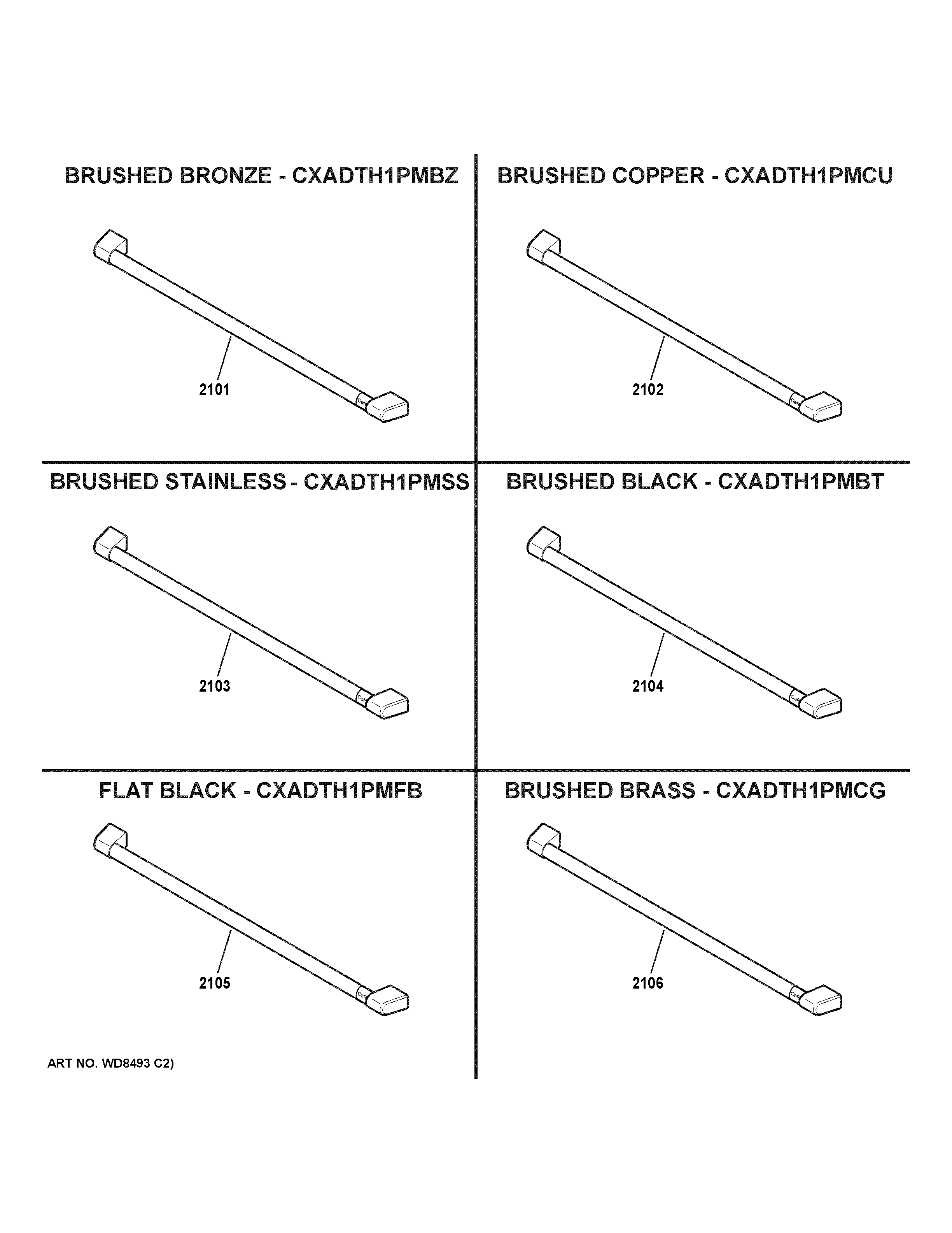 GE CDT845P4N3W2 cafe customization diagram