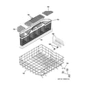 GE PDW9200J00BB lower rack assembly diagram
