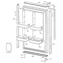 GE ZIF36NMBLH freezer door diagram