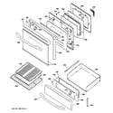 GE JGBP85SEJ1SS door & drawer parts diagram