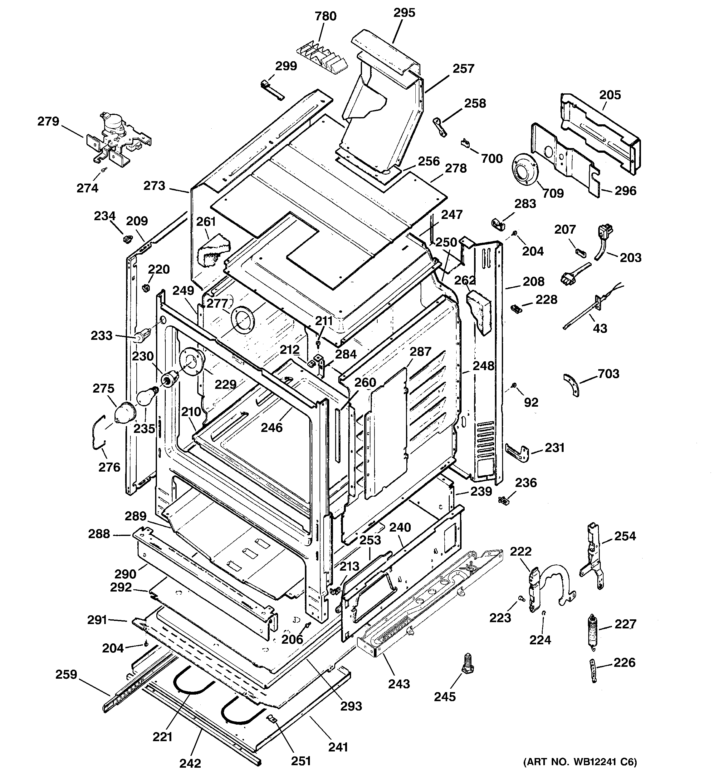GE JGBP83BEJ1BB body parts diagram