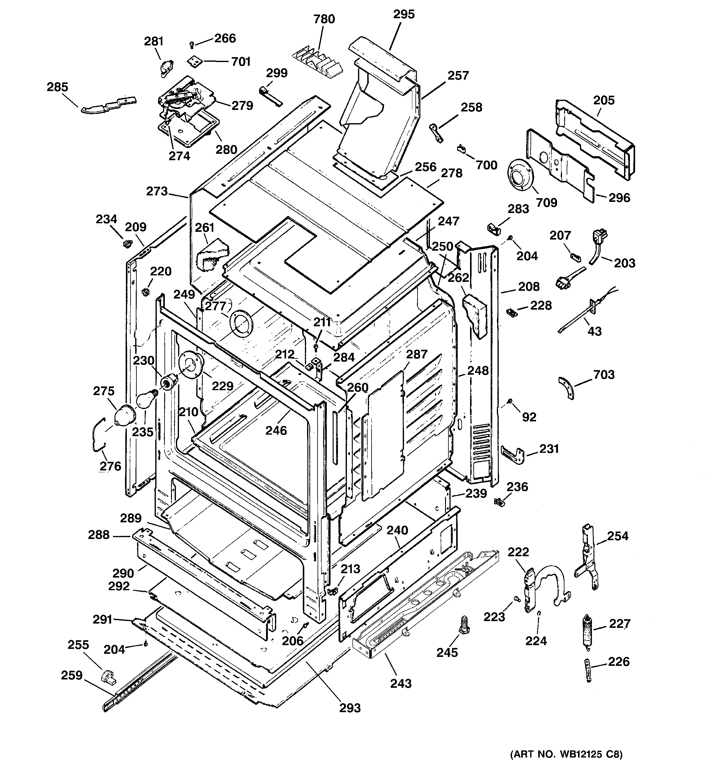 GE JGBP35SEJ1SS body parts diagram