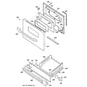 GE JGBS21HEH3WW door & drawer parts diagram