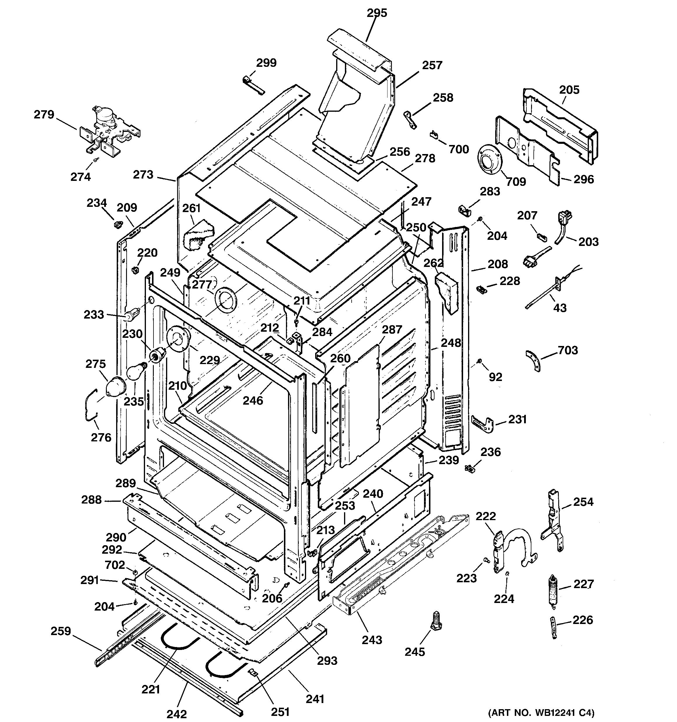 GE JGBP85CEH2CC body parts diagram