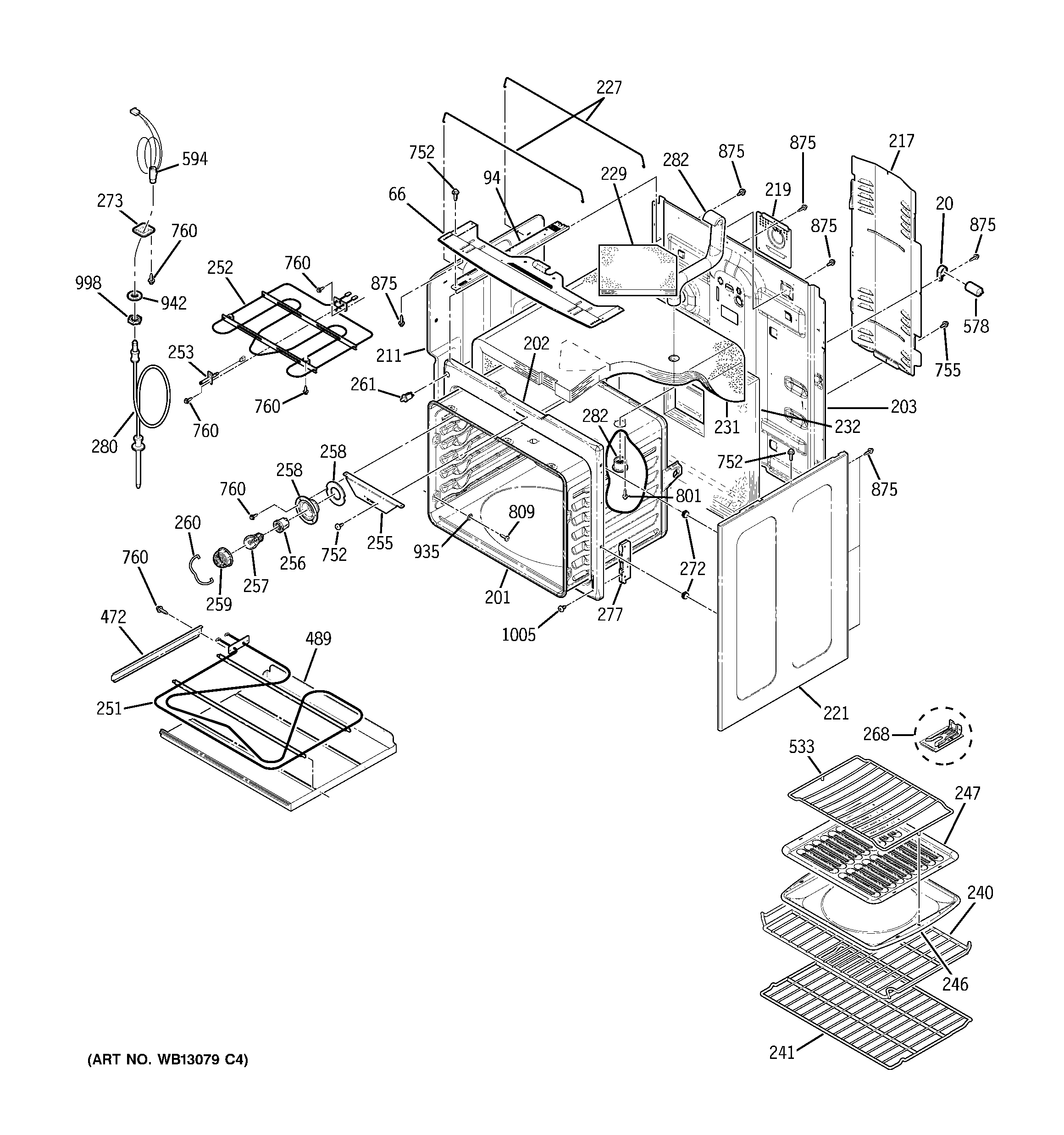 GE JB968KK3CC body parts diagram