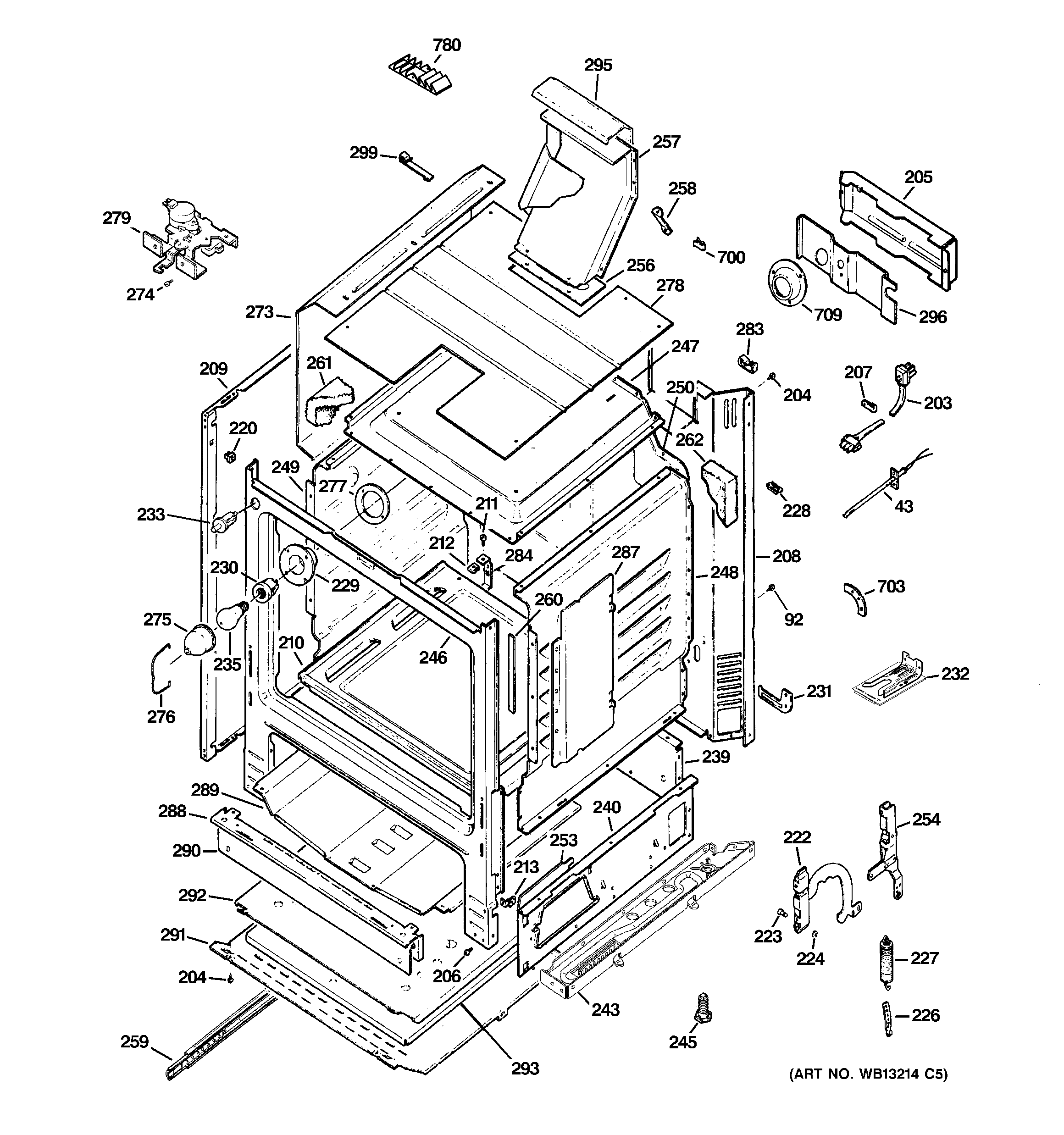 GE JGB900SEK6SS body parts diagram