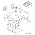 GE JGS905BEK1BB cooktop diagram