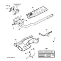 GE DISR333KC4WW gas valve & burner assembly diagram