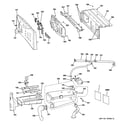 GE WHDVH626F0GG controls & dispenser diagram