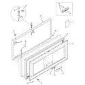 GE FCM25DTAWH freezer door diagram
