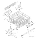 GE GSD6960J15SS upper rack assembly diagram