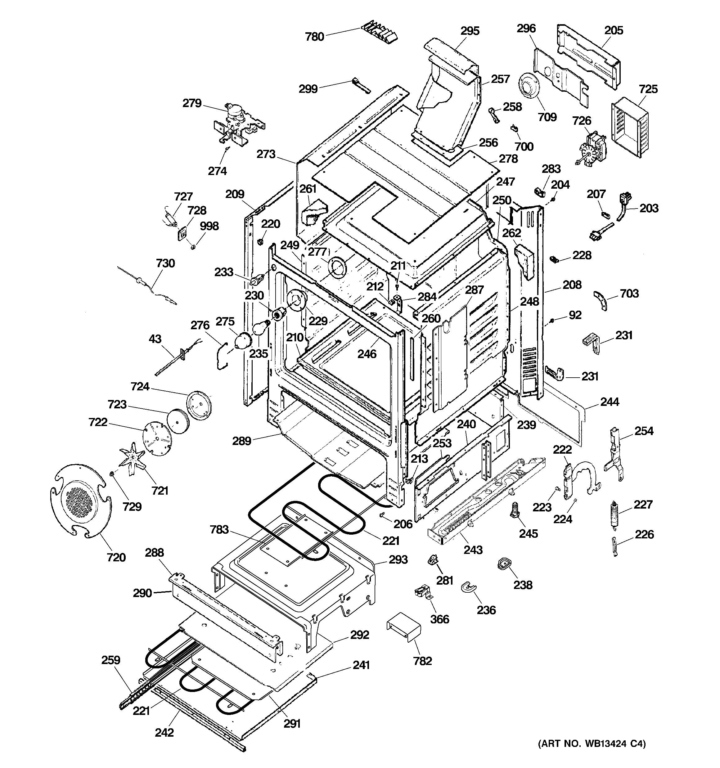 GE JGB918CEK5CC body parts diagram