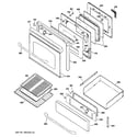 GE JGBP88SEL2SS door & drawer parts diagram