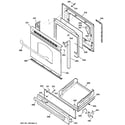 GE JGBS80BEL1BB door & drawer parts diagram